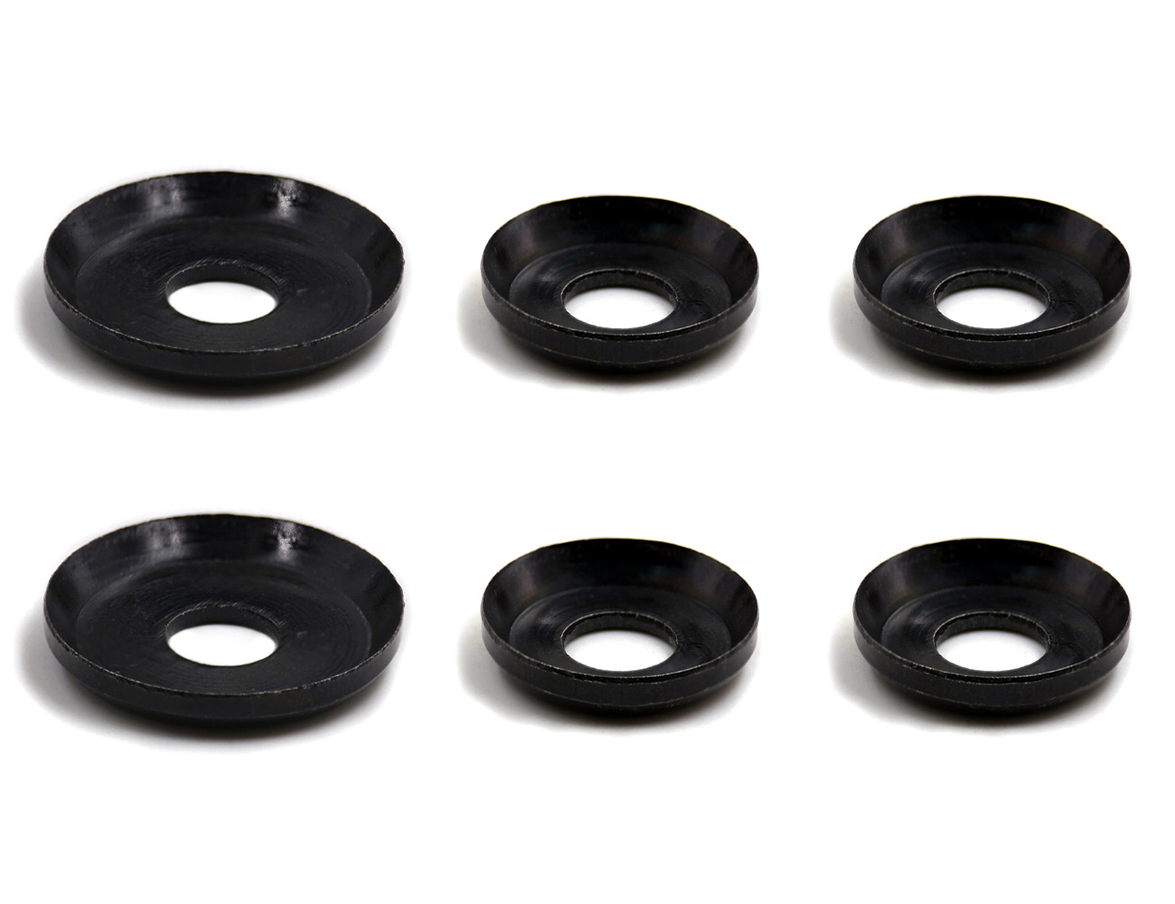 Skateboard Bushing Washers BESPEED Black Pan Shaped Upper And Lower Bushing Washers