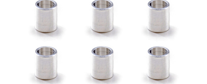 Skateboard Bearing Spacers BESPEED Aluminum Silver Spacers For Skateboard Bearing