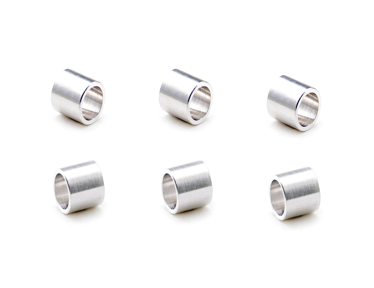 Skateboard Bearing Spacers BESPEED Aluminum Silver Spacers For Skateboard Bearing