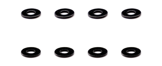 Washers For Skateboard Truck BESPEED Steel Flat Washer Eco-Friendly Black Zinc Plating