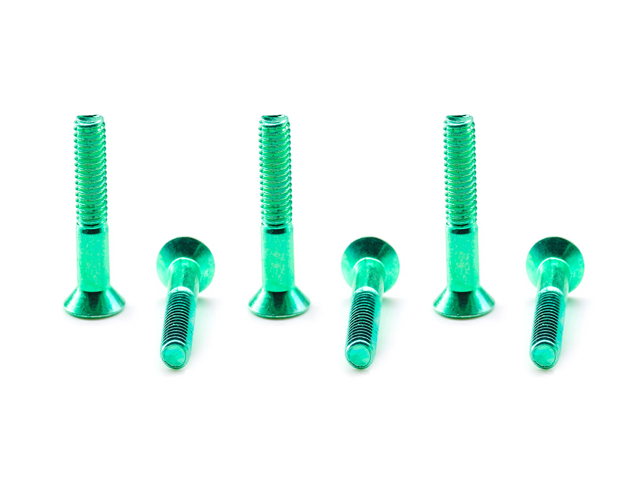 Bridge Bolts Skateboard Hardware BESPEED Steel Green Socket Countersunk Head Truck Bolts