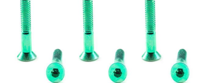 Bridge Bolts Skateboard Hardware BESPEED Steel Green Socket Countersunk Head Truck Bolts