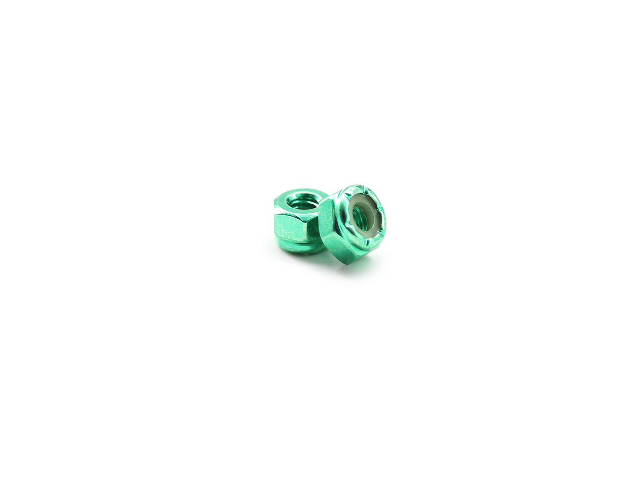 Skateboard Lock Nuts BESPEED Steel Green Hexagon Nuts For Skateboard Truck