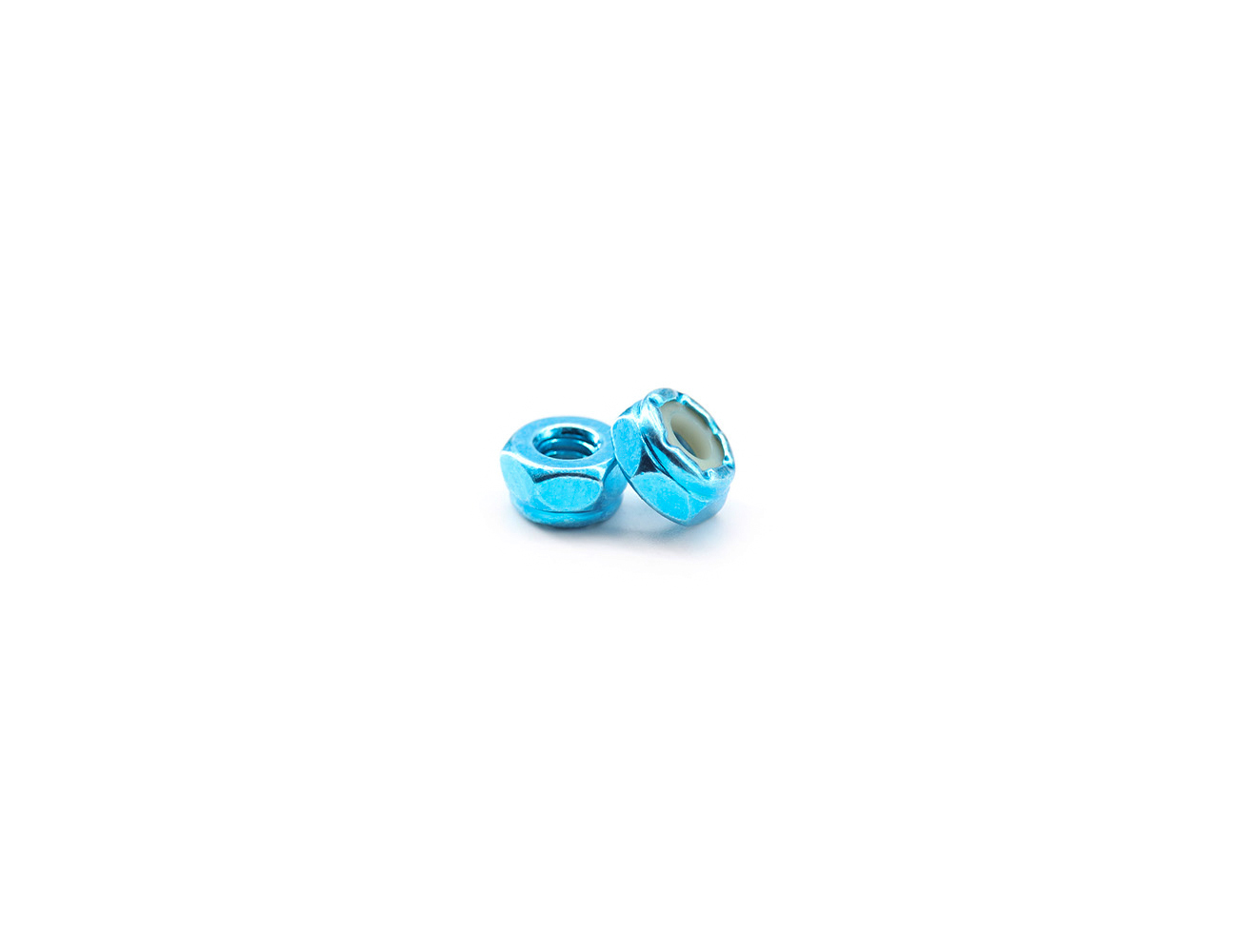 Skateboard Nuts BESPEED Steel Blue Hexagon Nylon Lock Nuts For Skateboard Truck