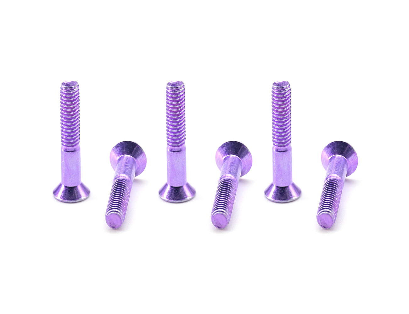 Bridge Bolts Skateboard BESPEED Steel Purple Phillips Countersunk Head Truck Bolts