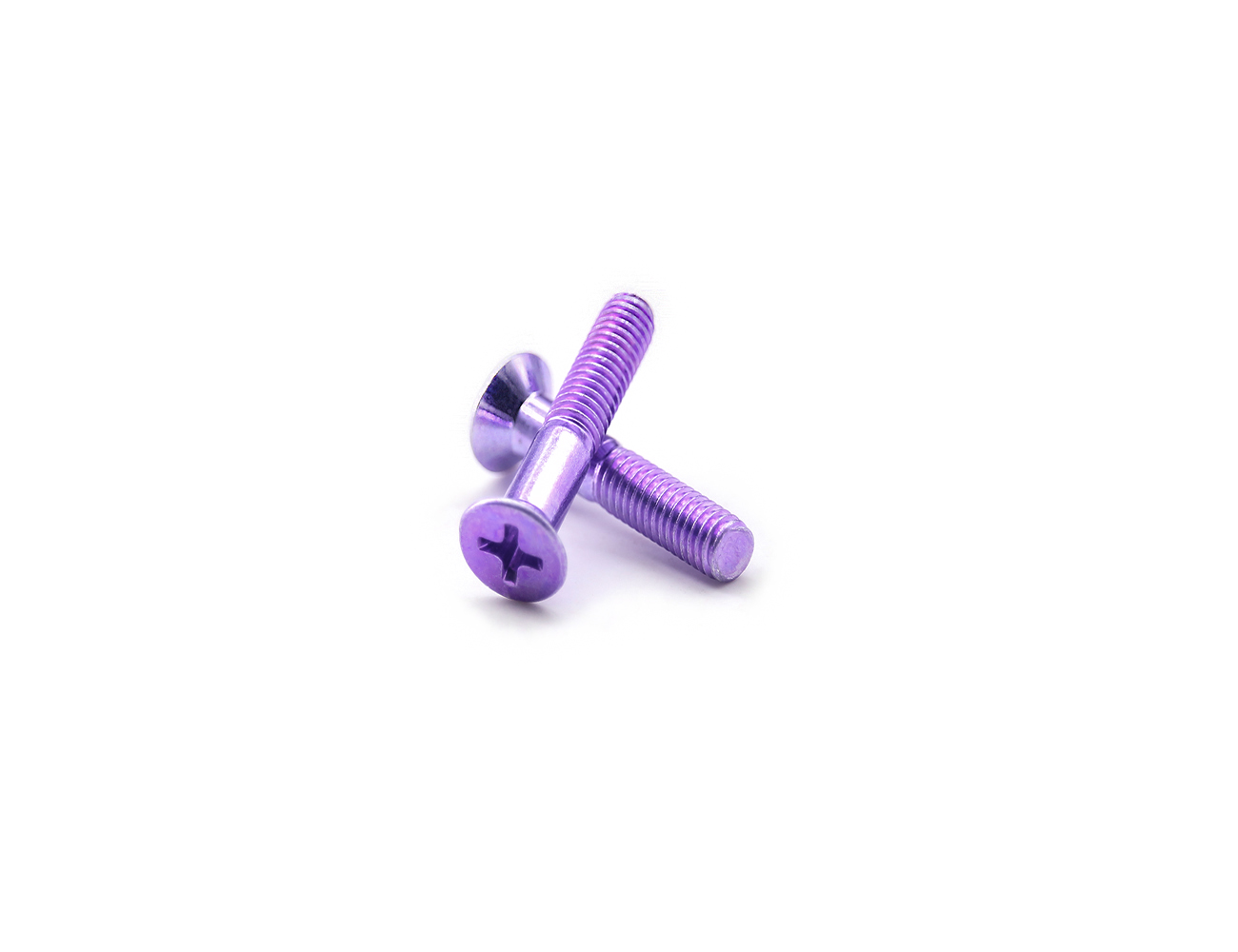 Bridge Bolts Skateboard BESPEED Steel Purple Phillips Countersunk Head Truck Bolts