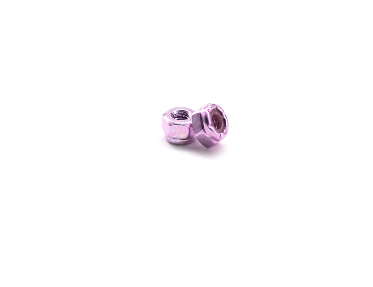 Longboard Truck Nuts BESPEED Steel Pink Hexagon Nylon Lock Nuts For Skateboard Truck