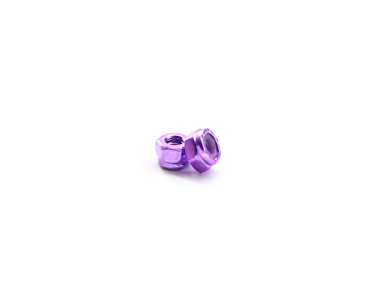 Longboard Lock Nuts BESPEED Steel Purple Hexagon Truck Nuts For Skateboard Truck