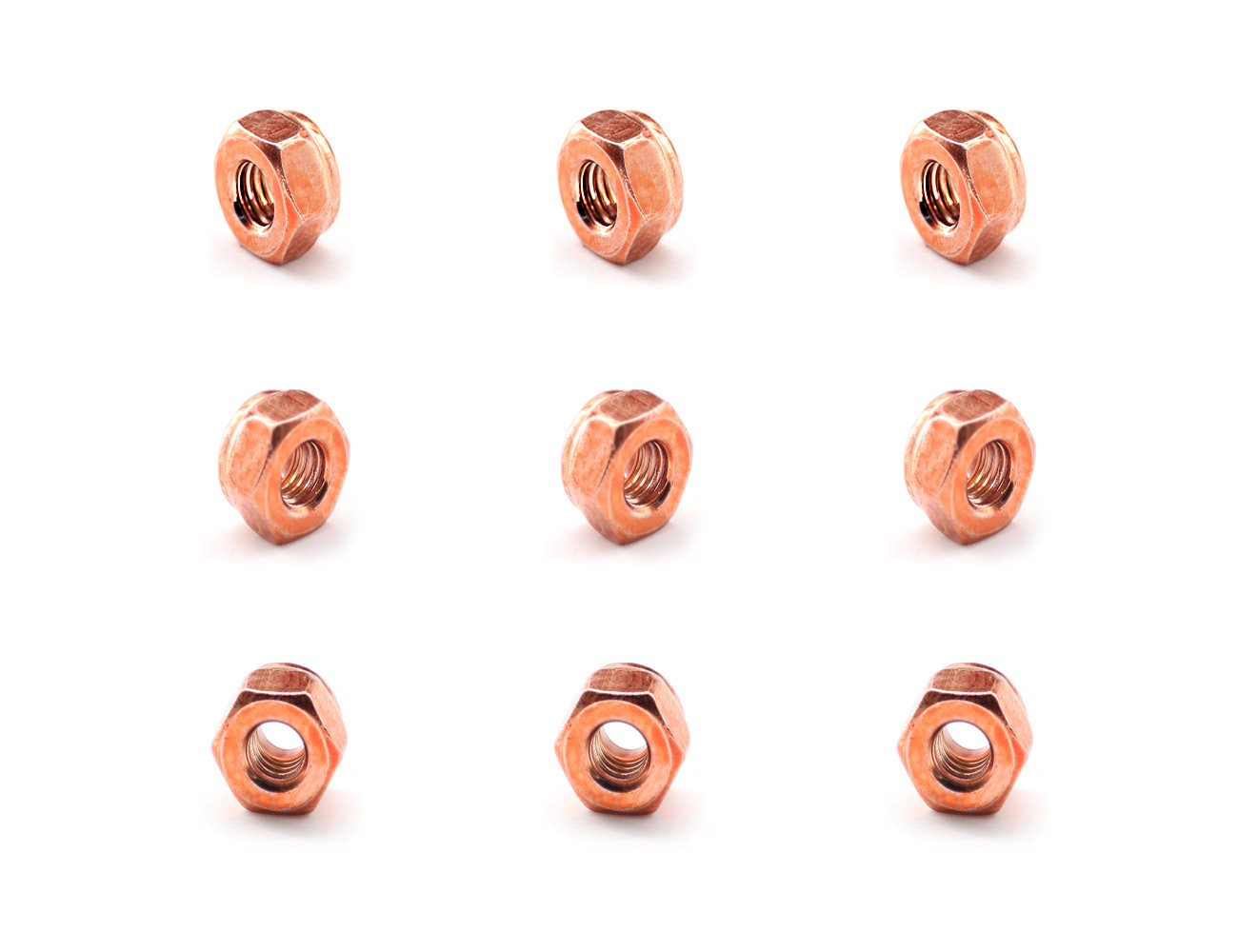 Skateboard Hardware Truck Nuts BESPEED Steel Orange Hexagon Lock Nuts For Skateboard Truck