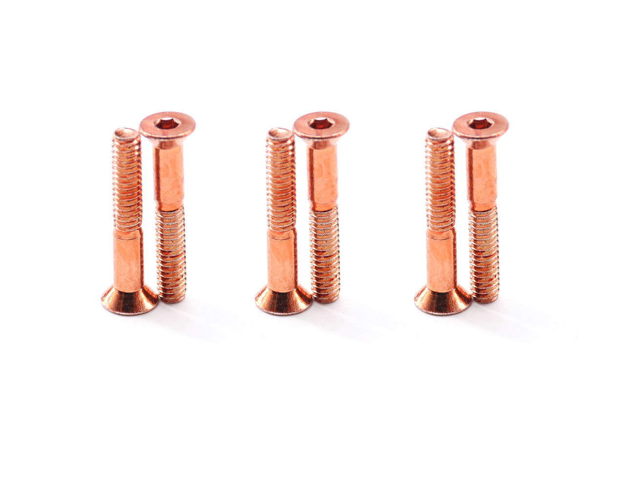 Skateboard Deck Bolts BESPEED Steel Orange Socket Countersunk Head Truck Bolts