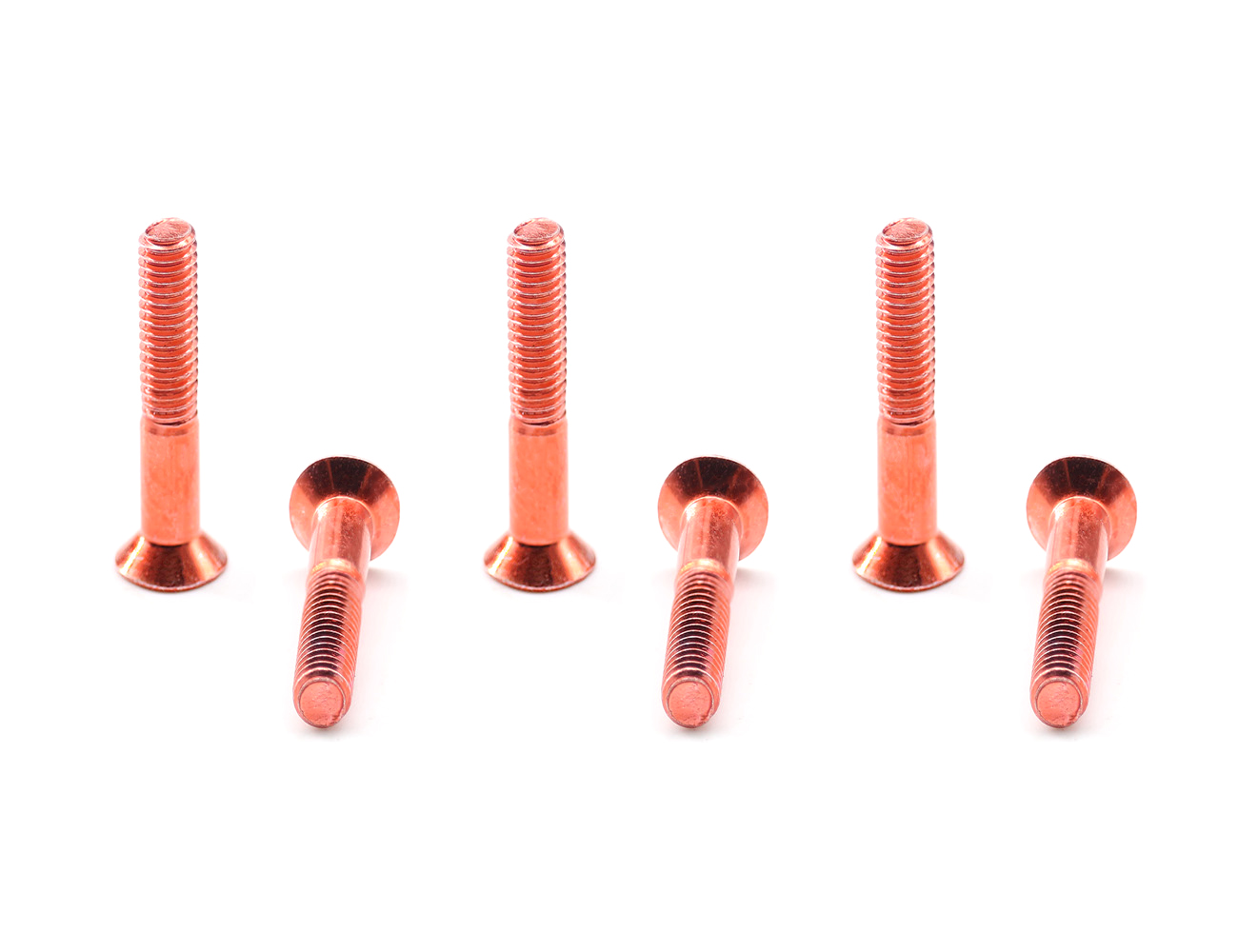 Skateboard Truck Bolts BESPEED Steel Red Phillips Countersunk Head Truck Bolts