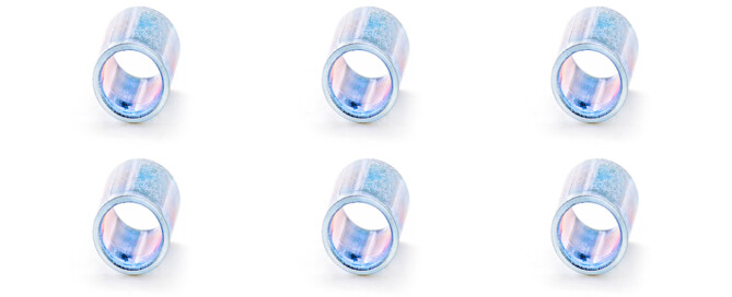 Spacers In Skateboard Wheels BESPEED Steel Skateboard Bearing Spacers Eco-Friendly Blue Zinc Plating