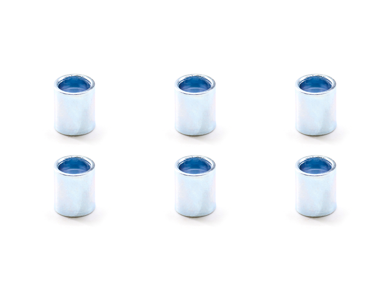 Spacers In Skateboard Wheels BESPEED Steel Skateboard Bearing Spacers Eco-Friendly Blue Zinc Plating