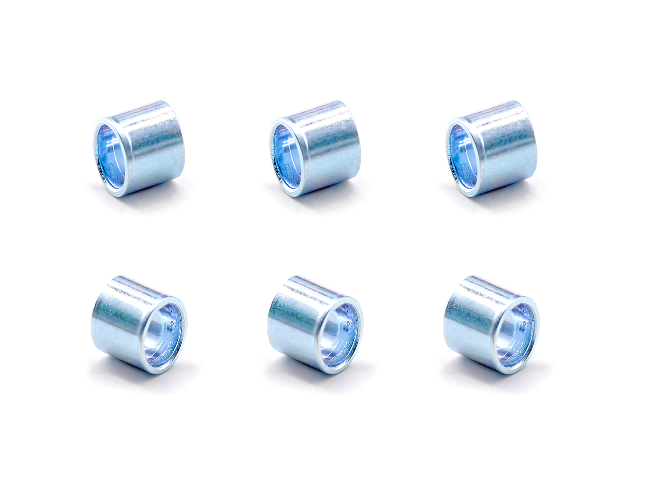 Spacers In Skateboard Wheels BESPEED Steel Skateboard Bearing Spacers Eco-Friendly Blue Zinc Plating