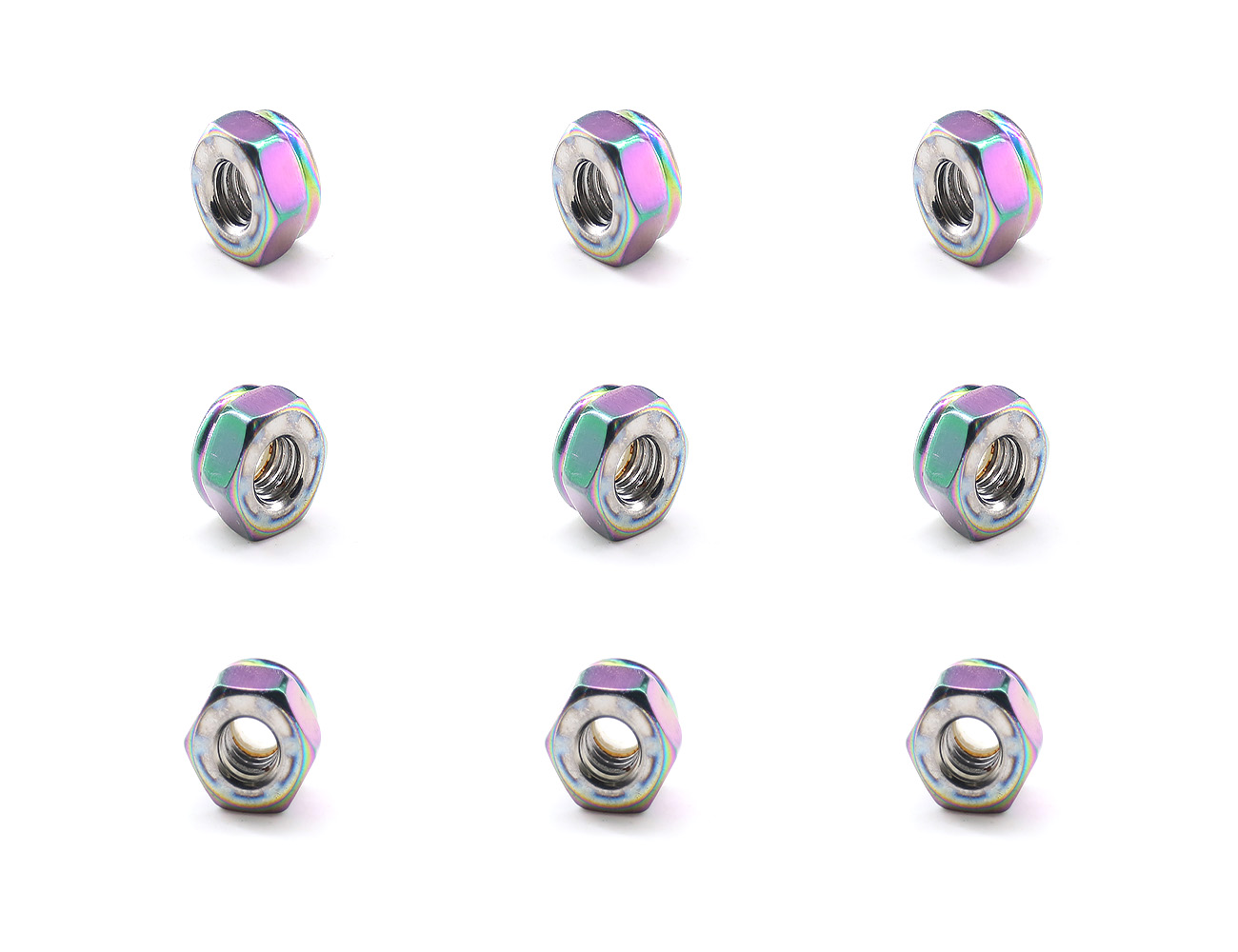 Skateboard Nuts For Bridge Bolts BESPEED Steel Colorful Hexagon Nylon Lock Nuts For Skateboard Truck