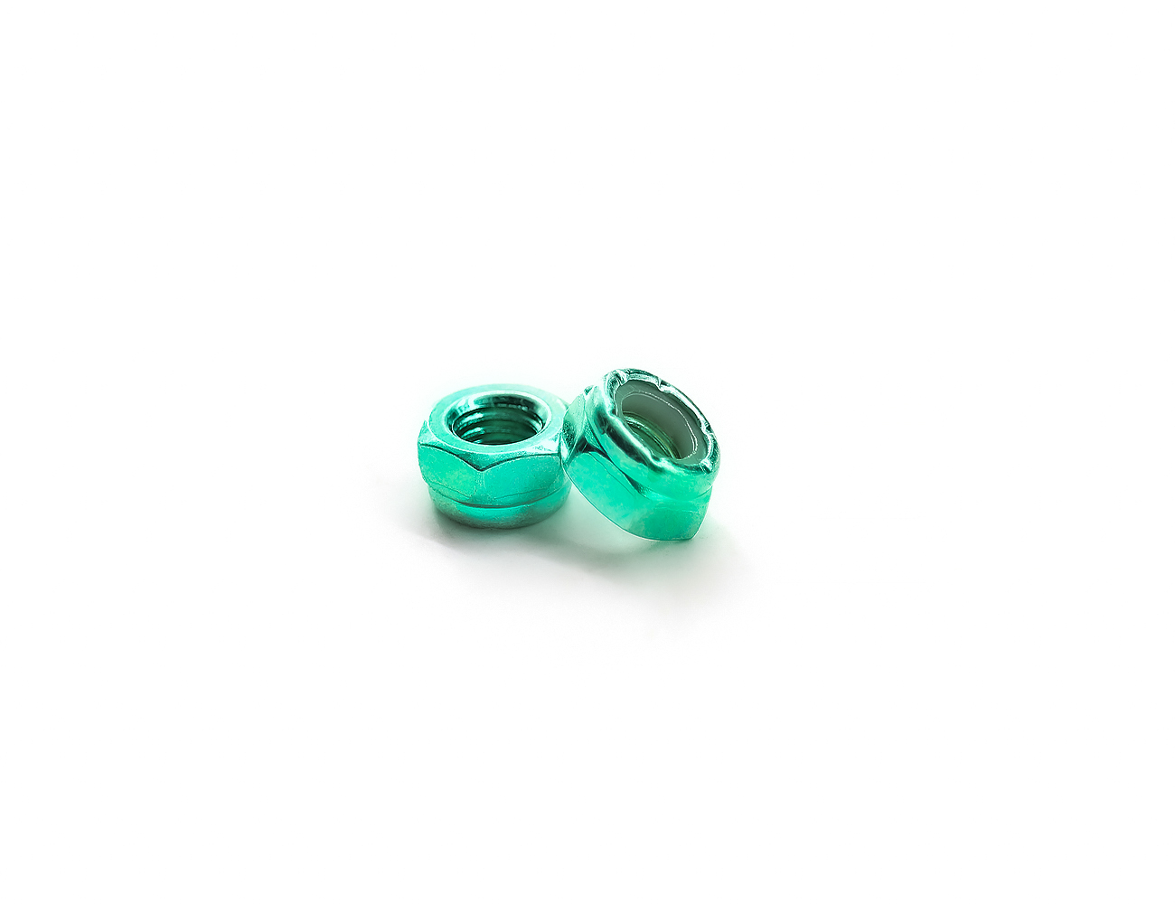 Skateboard Longboard Axle Nuts BESPEED Steel Green Hexagon Nylon Lock Nuts For Skateboard Truck