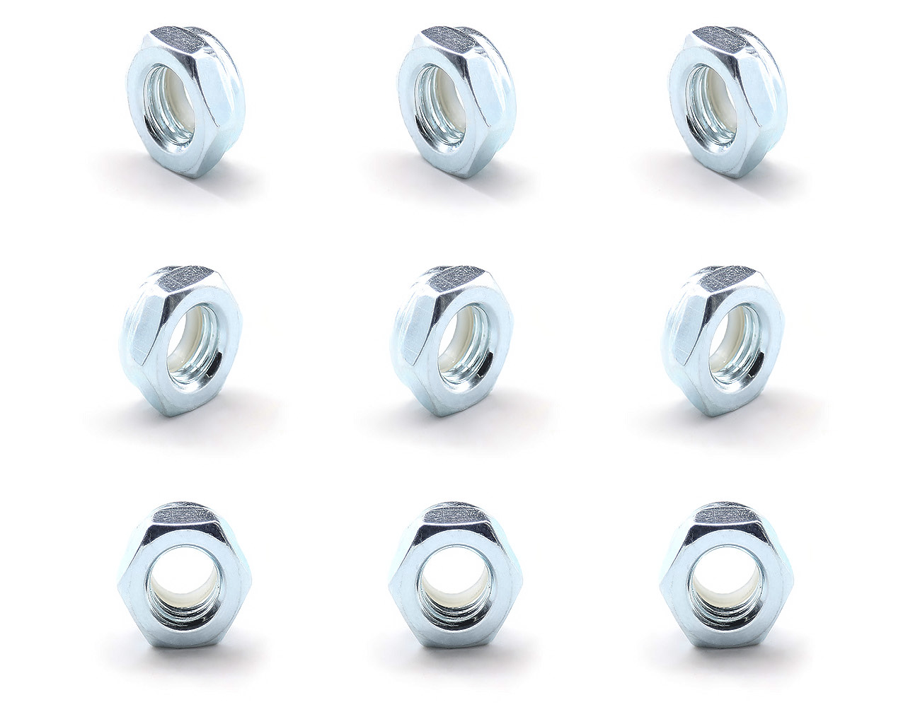 Axle Nuts For Skateboard BESPEED Steel Hexagon Nylon Lock Nuts ‎‎Eco-Friendly Blue Zinc Plating