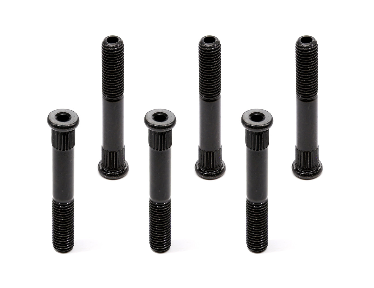 Skateboard Parts Kingpin Bolt BESPEED Steel Black Round Head hollow Knurl Kingpin Bolt Eco-Friendly Black Zinc Plating