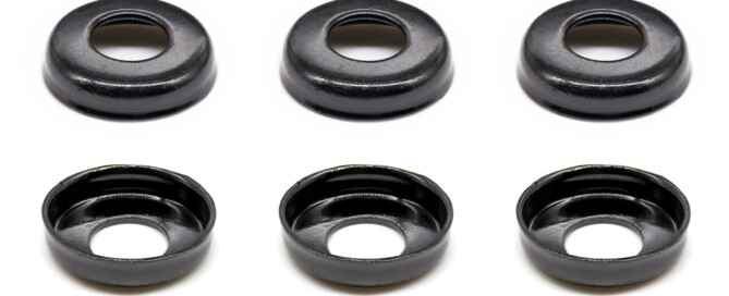 Skateboard Parts Bushing Washer BESPEED Steel Black Cup Washers Eco-Friendly Black Zinc Plating