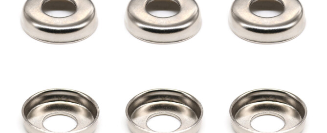 Skateboard Accessories Bushing Washer BESPEED Steel Silver Cup Washers Nickel-plating