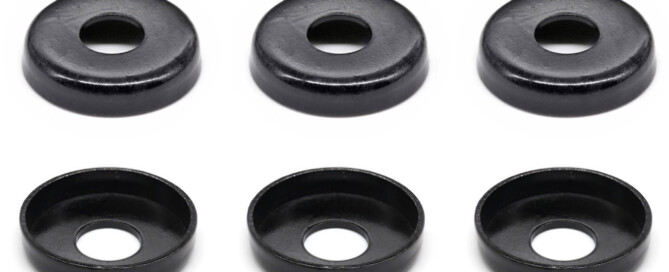 Skateboard Hardware Cup Washer BESPEED Steel Black Bushing Washers Eco-Friendly Black Zinc Plating