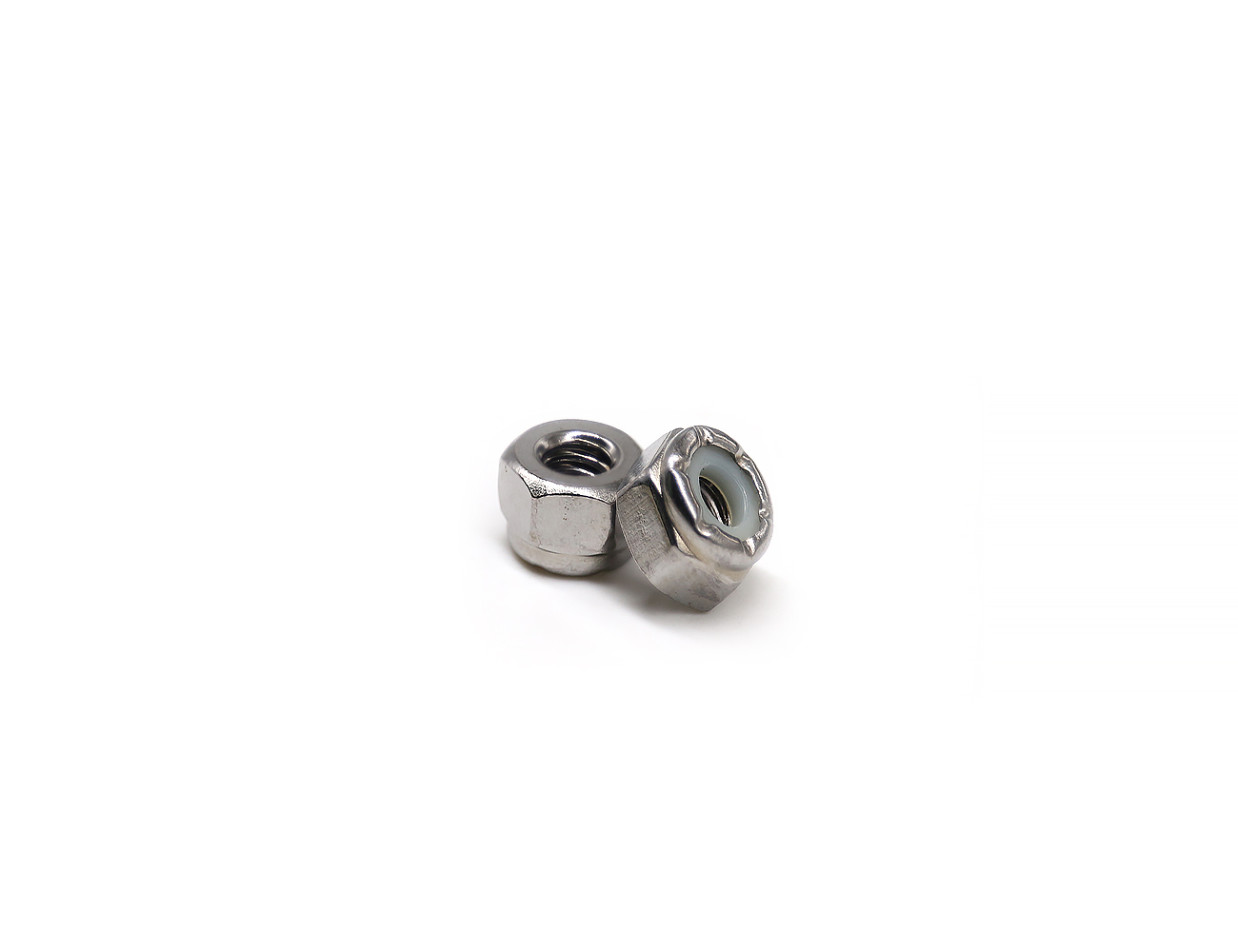 Skateboard Truck Parts Nuts BESPEED Steel Silver Hexagon Nylon Lock Nuts Chrome-Plated