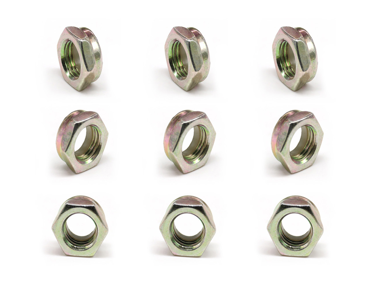 Kingpin Nuts Skateboard Parts BESPEED Steel Colorful Hexagon Nylon Lock Nuts Galvanized