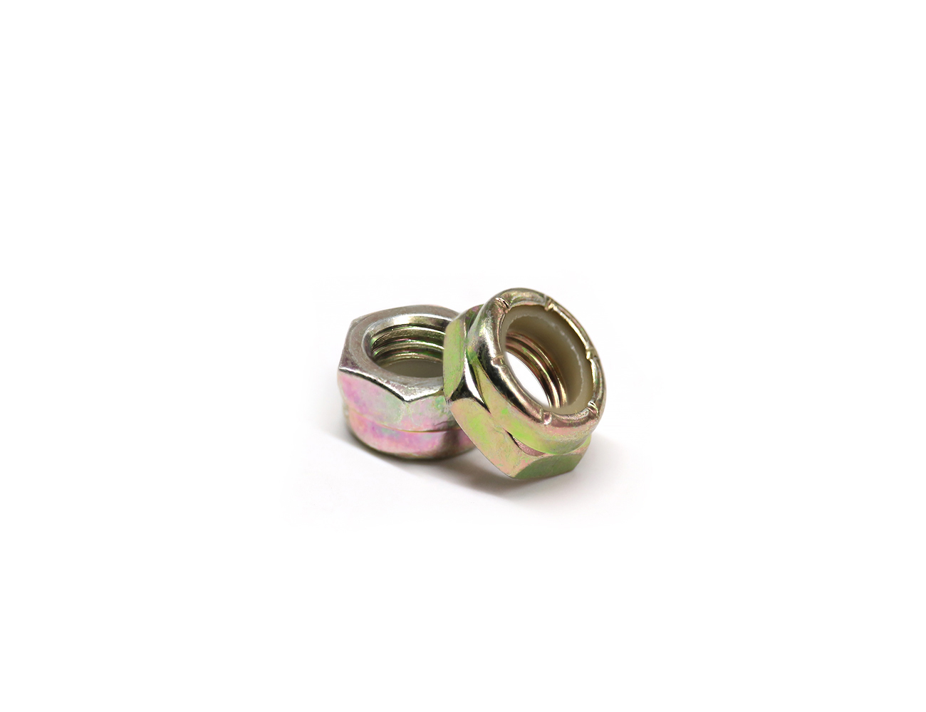 Kingpin Nuts Skateboard Parts BESPEED Steel Colorful Hexagon Nylon Lock Nuts Galvanized