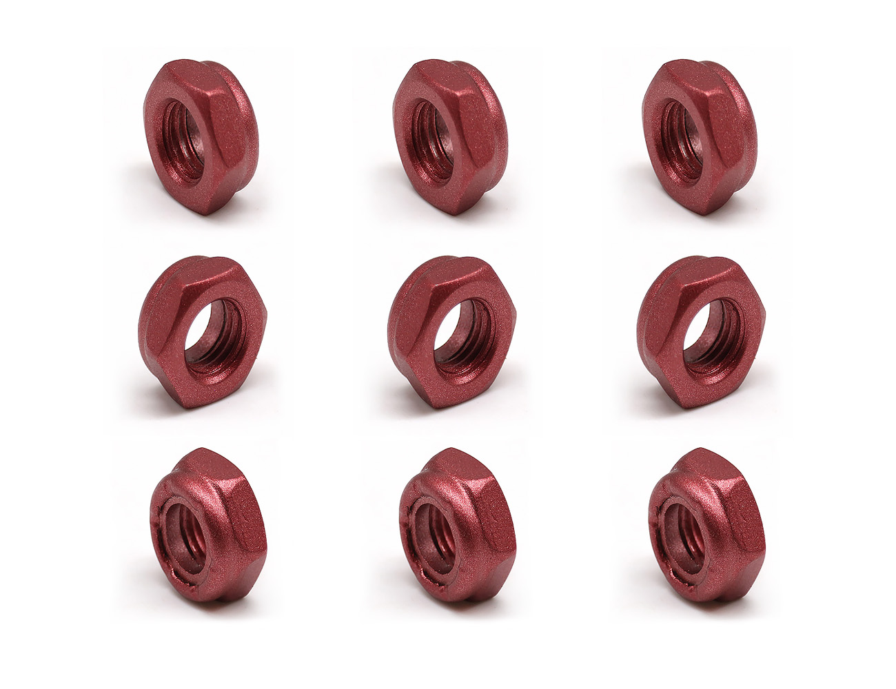 thumbnail image 2 of TGM Skateboards Hardware – 1" Phillips Nuts & Bolts – 8 Pack – 2 Red / 6 Black 2 of 4