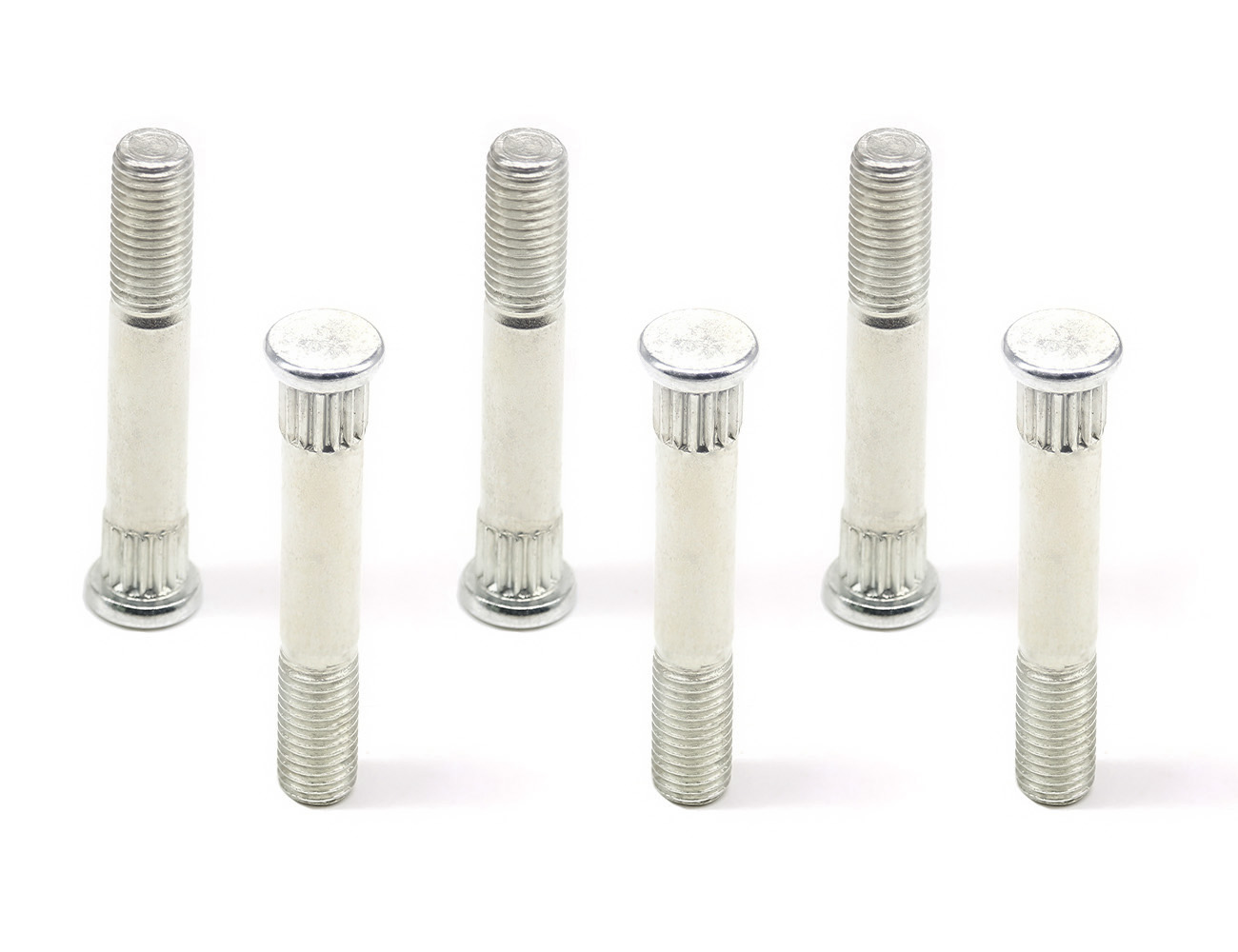 Skateboard Bolts Kingpin BESPEED Steel Silver Round Head Knurl Kingpin Eco-Friendly White Zinc Plating