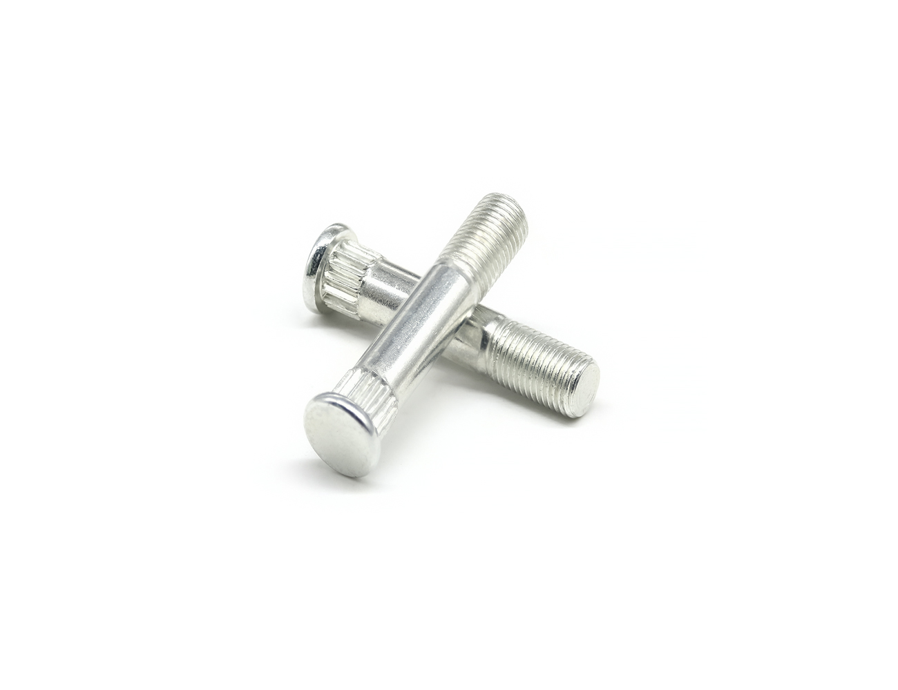 Skateboard Bolts Kingpin BESPEED Steel Silver Round Head Knurl Kingpin Eco-Friendly White Zinc Plating