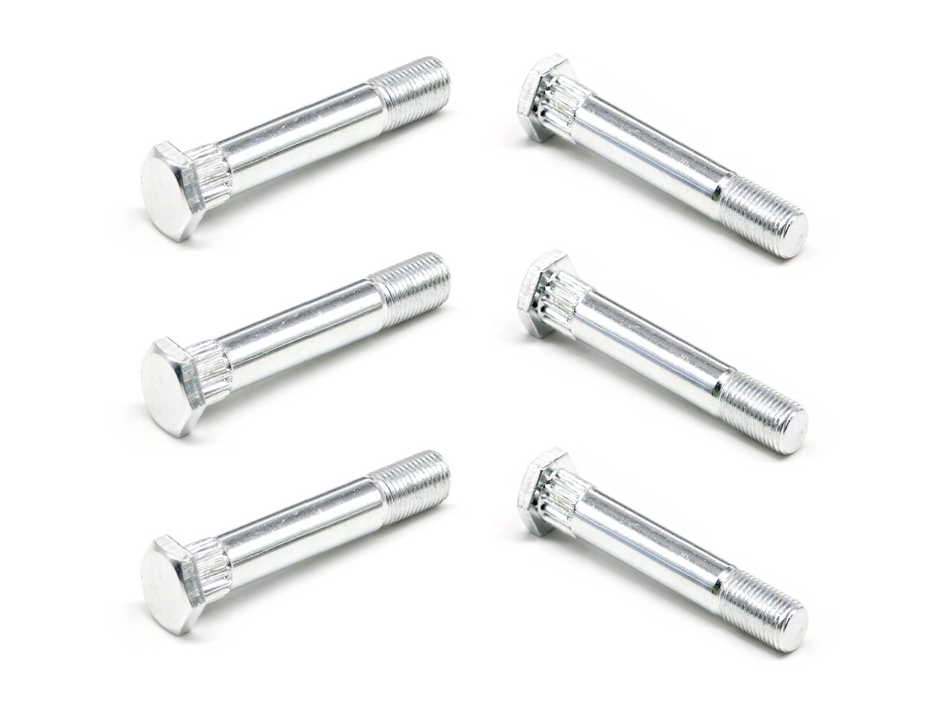 Kingpin Skateboard Bolts BESPEED Steel Silver Hexagon Head Knurl Kingpin Eco-Friendly White Zinc Plating