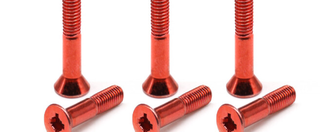 Skateboard Parts Truck Bolt BESPEED Steel Red Socket And Phillips Combination Drive Screw