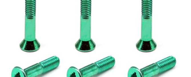 Skateboard Hardware Truck Bolt BESPEED Steel Green Socket And Phillips Combination Drive Screws