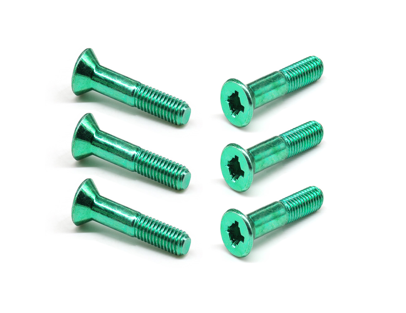 Skateboard Hardware Truck Bolt BESPEED Steel Green Socket And Phillips Combination Drive Screws