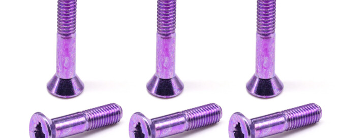 Skateboard Truck Accessories Bridge Bolt BESPEED Steel Purple Socket And Phillips Combination Drive Screws