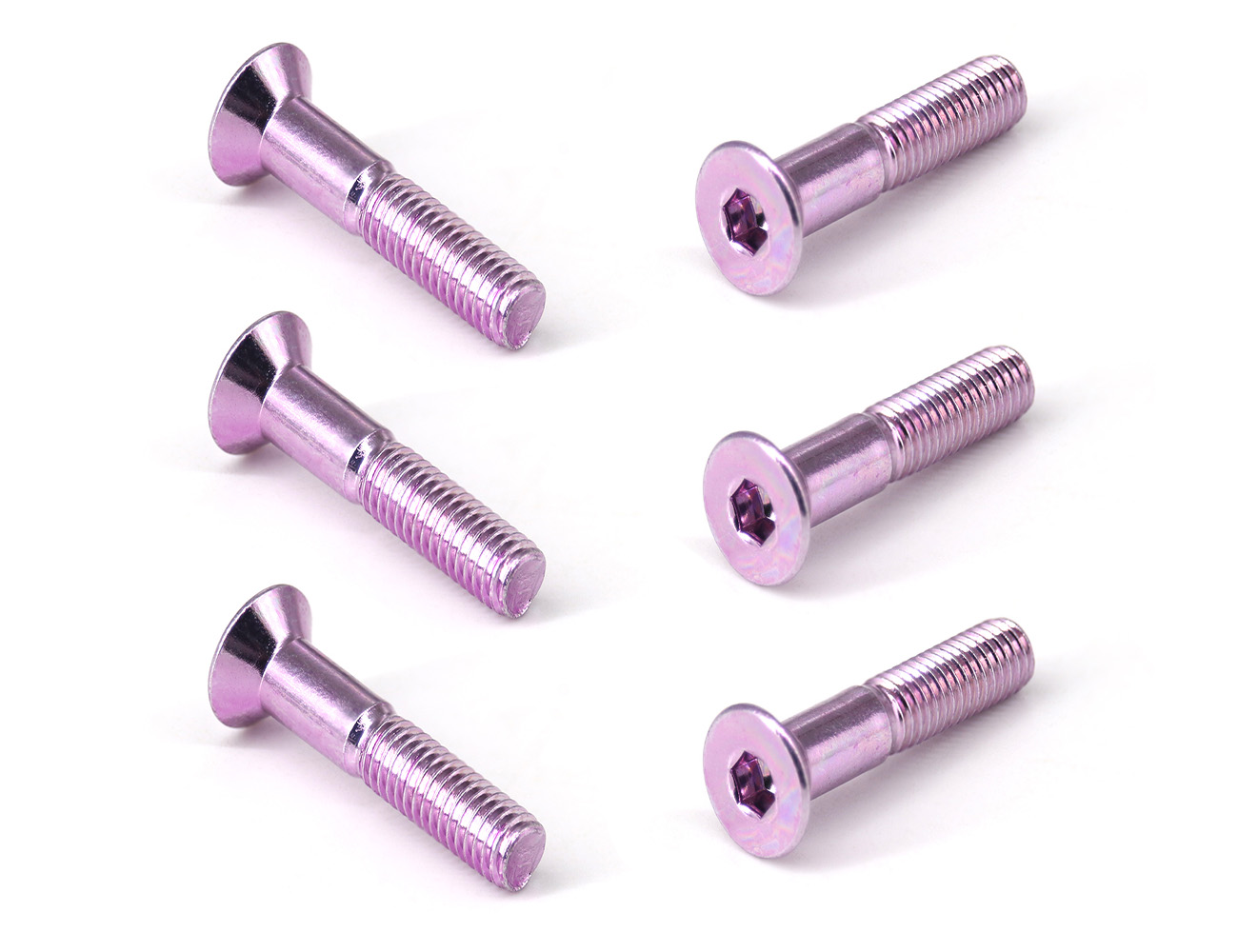 Skateboard Truck Mounting Screws BESPEED Steel Pink Socket Countersunk Head Truck Bolts