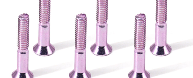 Skateboard Truck Mounting Screws BESPEED Steel Pink Socket Countersunk Head Truck Bolts