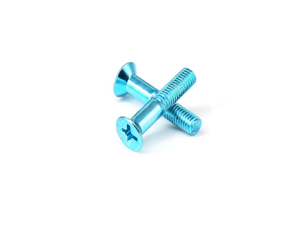 Skateboard Hardware Mounting Bolts BESPEED Steel Blue Phillips Countersunk Head Truck Screws