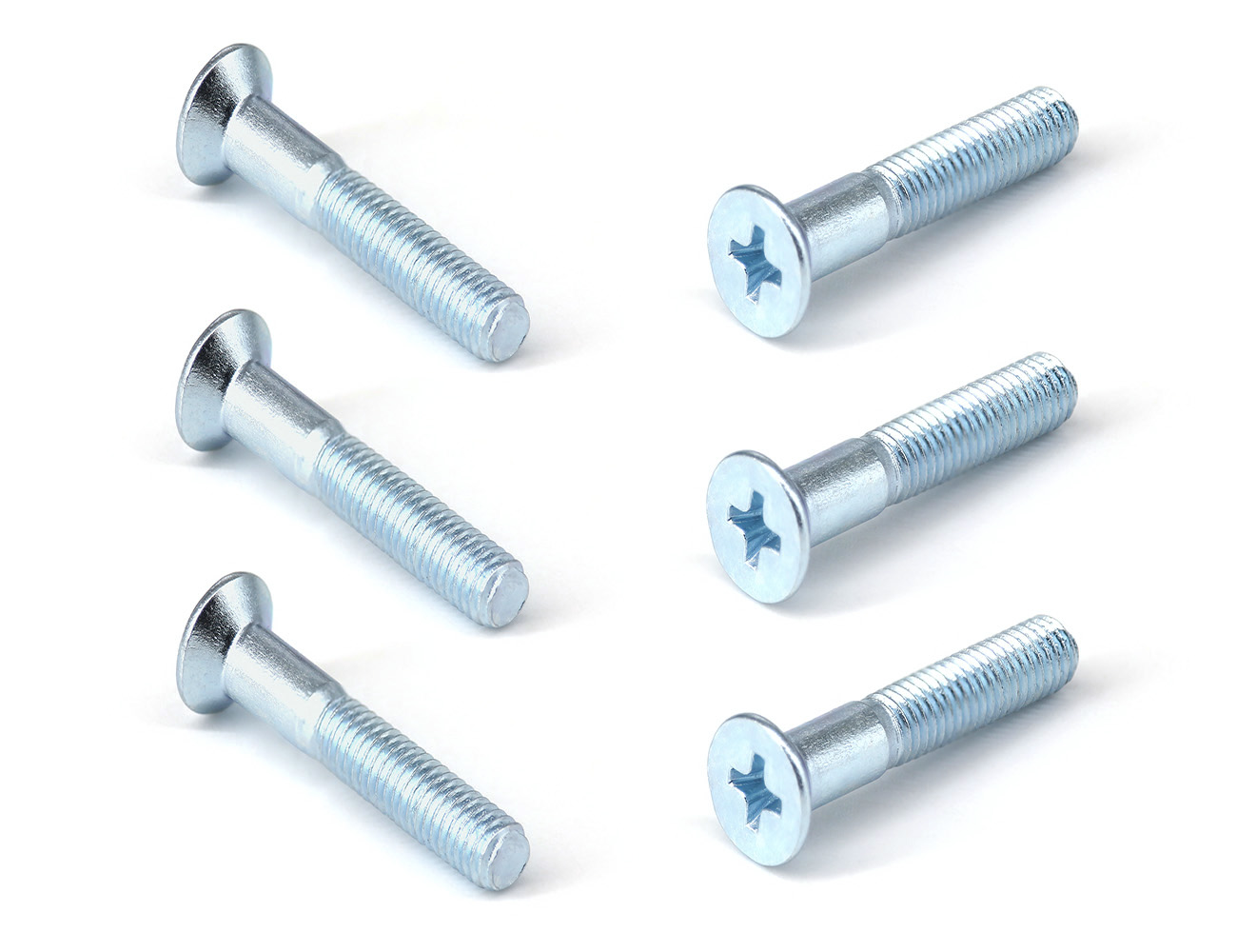 Skateboard Parts Mounting Screws BESPEED Steel Blue Phillips Countersunk Head Truck Bolts Eco-Friendly Blue Zinc Plating