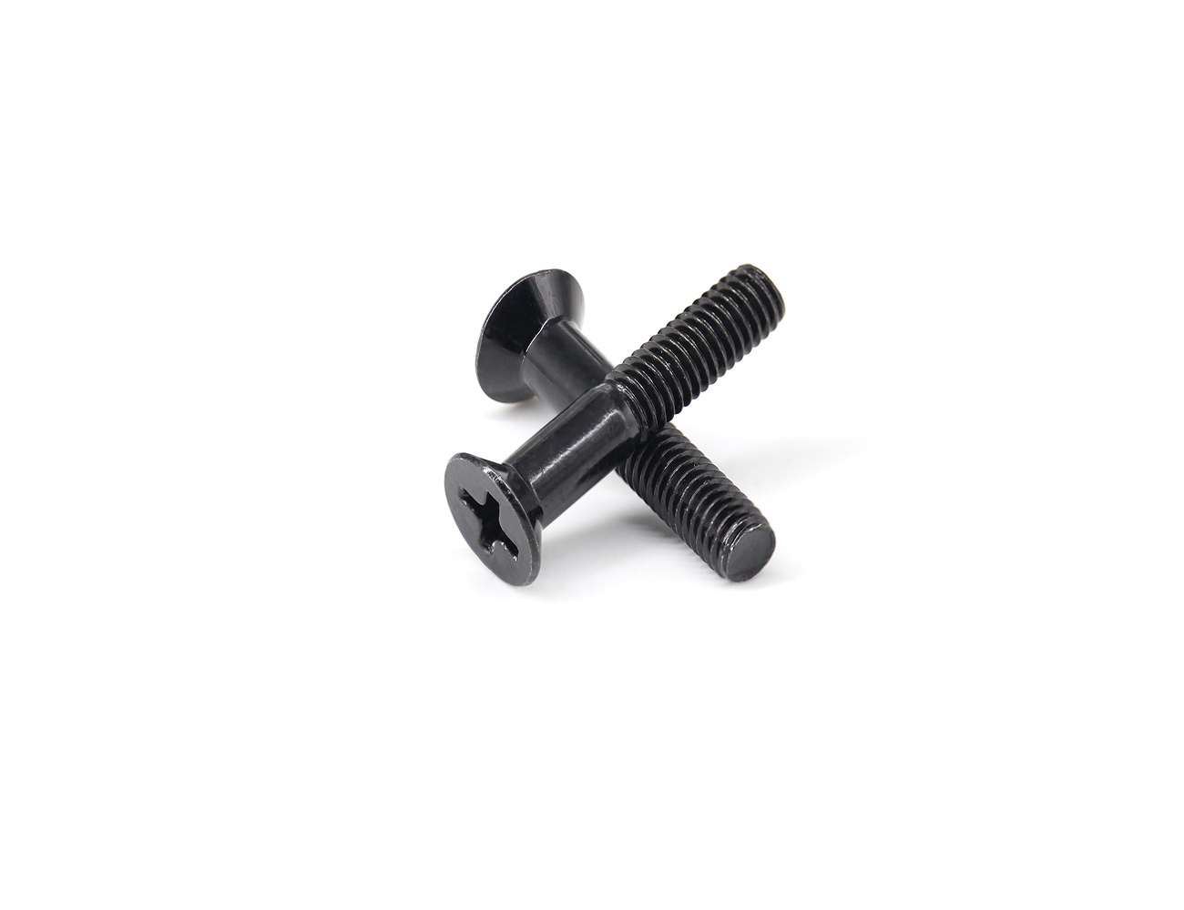 Skateboard Parts Mounting Bolts BESPEED Steel Black Phillips Countersunk Head Truck Screws Eco-Friendly Black Zinc Plating