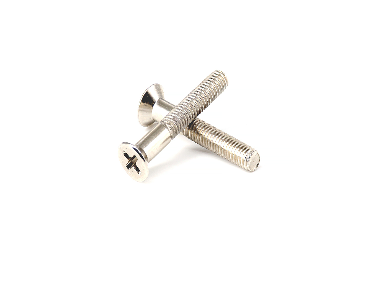 Skateboard Accessories Mounting Screws BESPEED Steel Silver Phillips Countersunk Head Truck Bolts Nickel-Plated