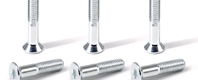 Skateboard Accessories Mounting Bolts BESPEED Steel Silver Socket Countersunk Head Truck Screws Eco-Friendly White Zinc Plating