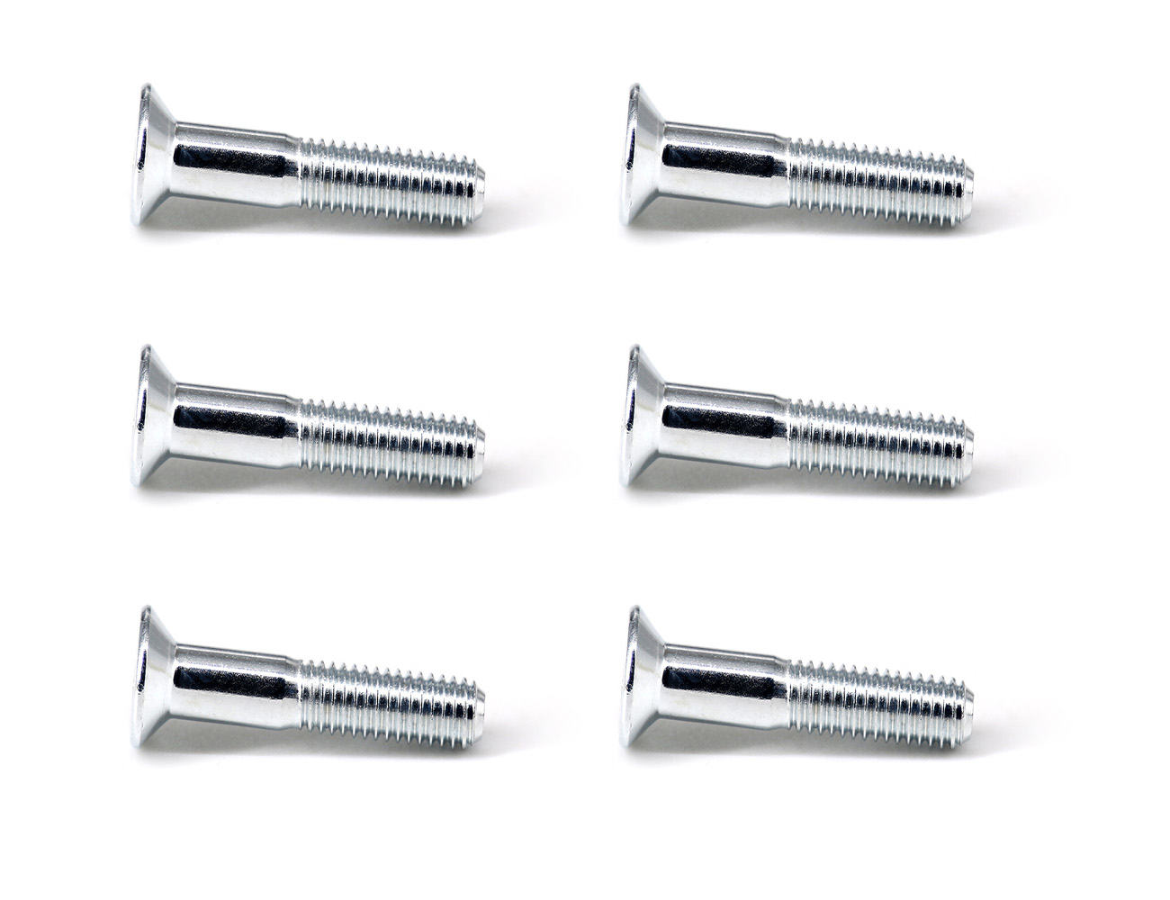 Skateboard Accessories Mounting Bolts BESPEED Steel Silver Socket Countersunk Head Truck Screws Eco-Friendly White Zinc Plating