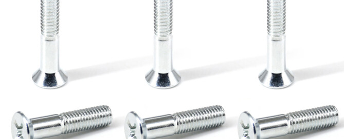 Skateboard Hardware Bridge Bolts BESPEED Steel Silver Phillips Countersunk Head Truck Screws Eco-Friendly White Zinc Plating