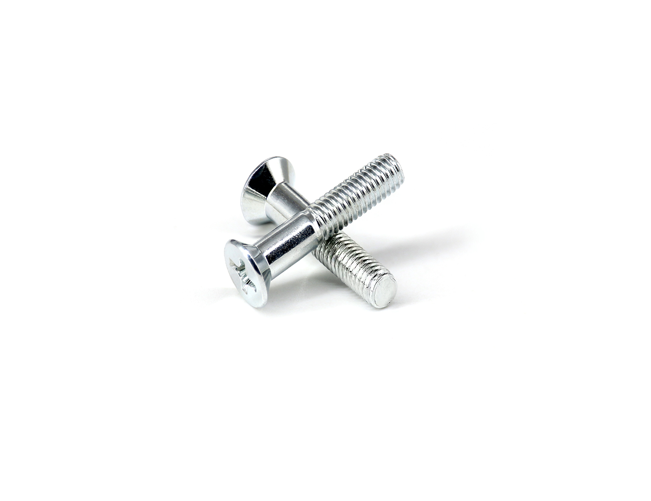 Skateboard Hardware Bridge Bolts BESPEED Steel Silver Phillips Countersunk Head Truck Screws Eco-Friendly White Zinc Plating