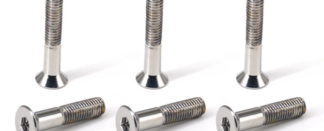 Skateboard Parts Bridge Bolts BESPEED Steel Silver Socket Countersunk Head Truck Screws Chrome Plating