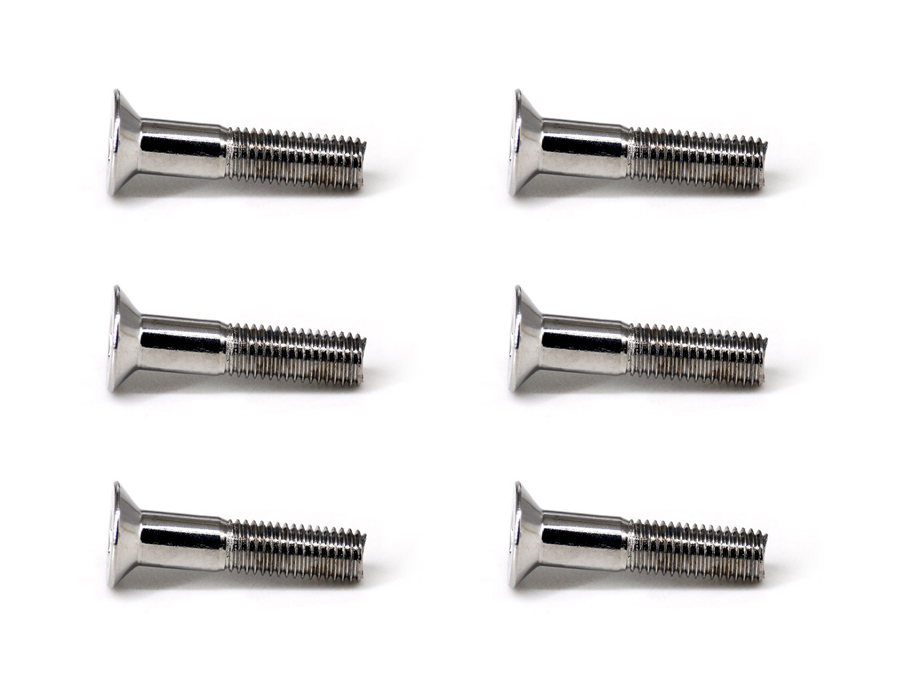 Skateboard Parts Bridge Bolts BESPEED Steel Silver Socket Countersunk Head Truck Screws Chrome Plating