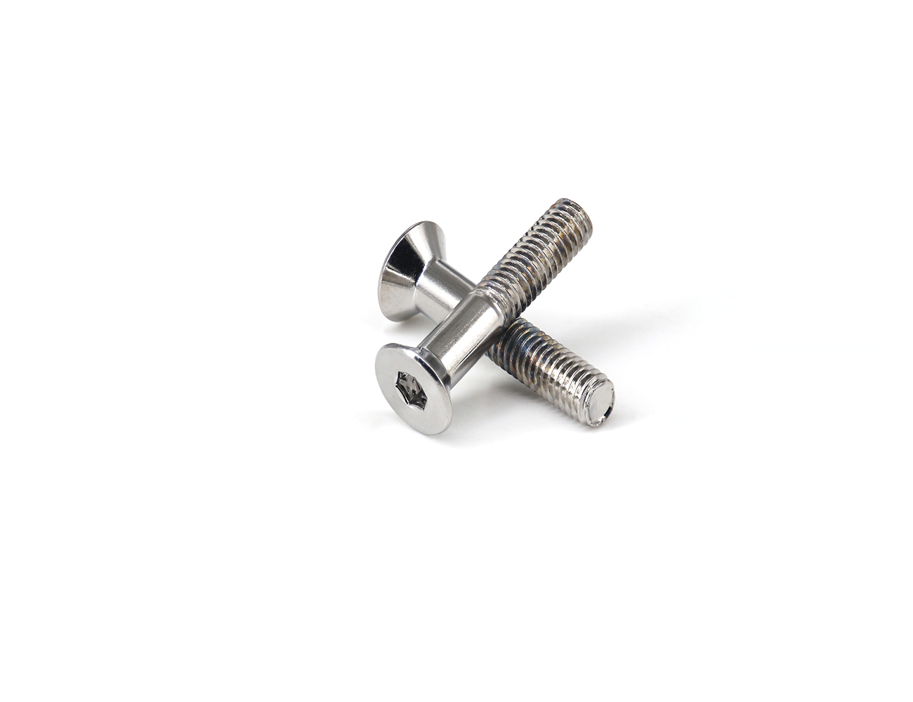 Skateboard Parts Bridge Bolts BESPEED Steel Silver Socket Countersunk Head Truck Screws Chrome Plating