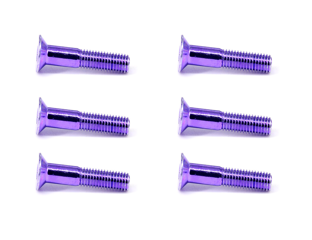 Skateboard Screws BESPEED Steel Purple Socket Countersunk Head Truck Bolts